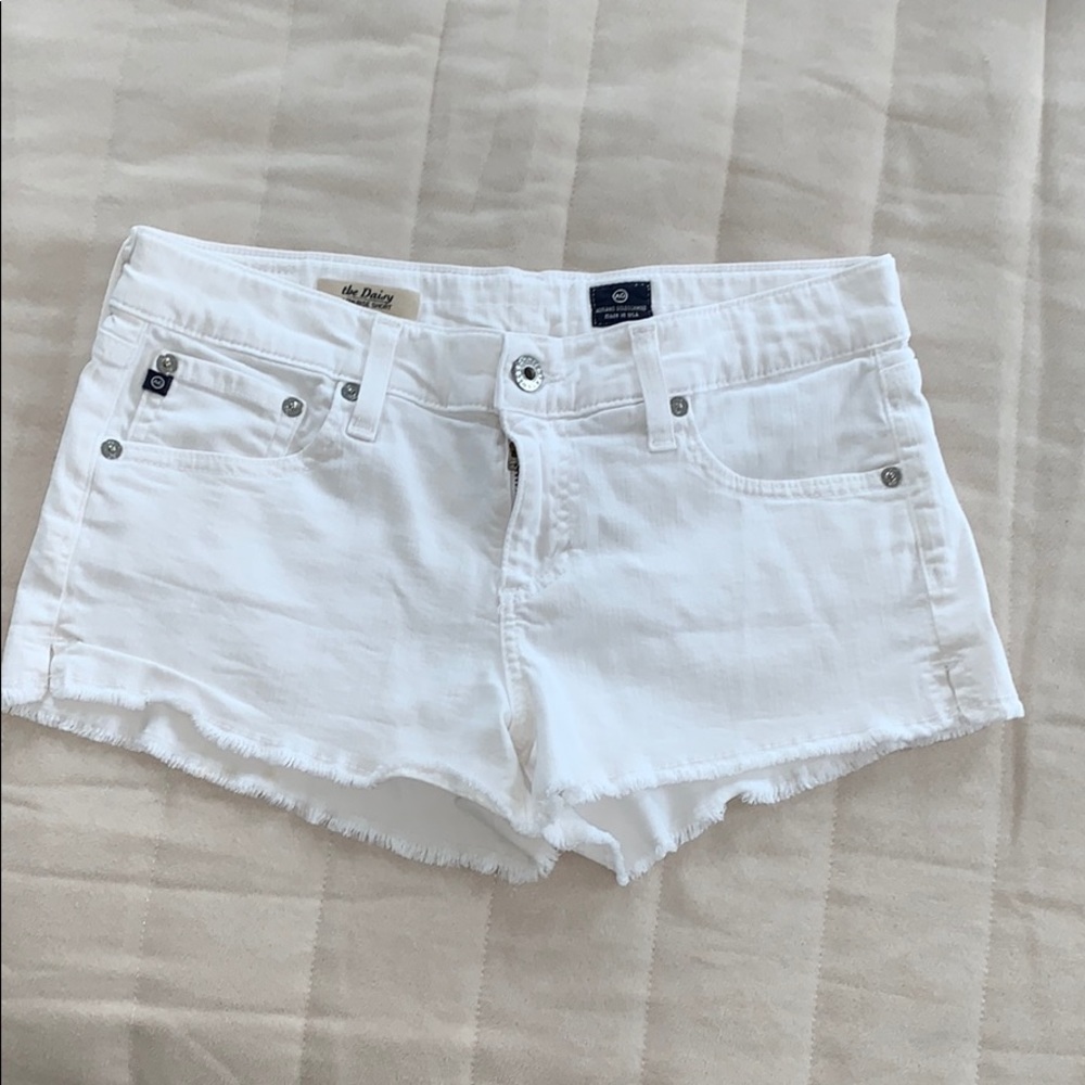 AG Adriano Goldschmied Daisy Low Rise Fringe Short